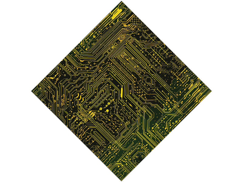 Neon Yellow Technology Vinyl Wrap Pattern~Rwraps Series 914 Digitally Printed Vinyl Wrap~0