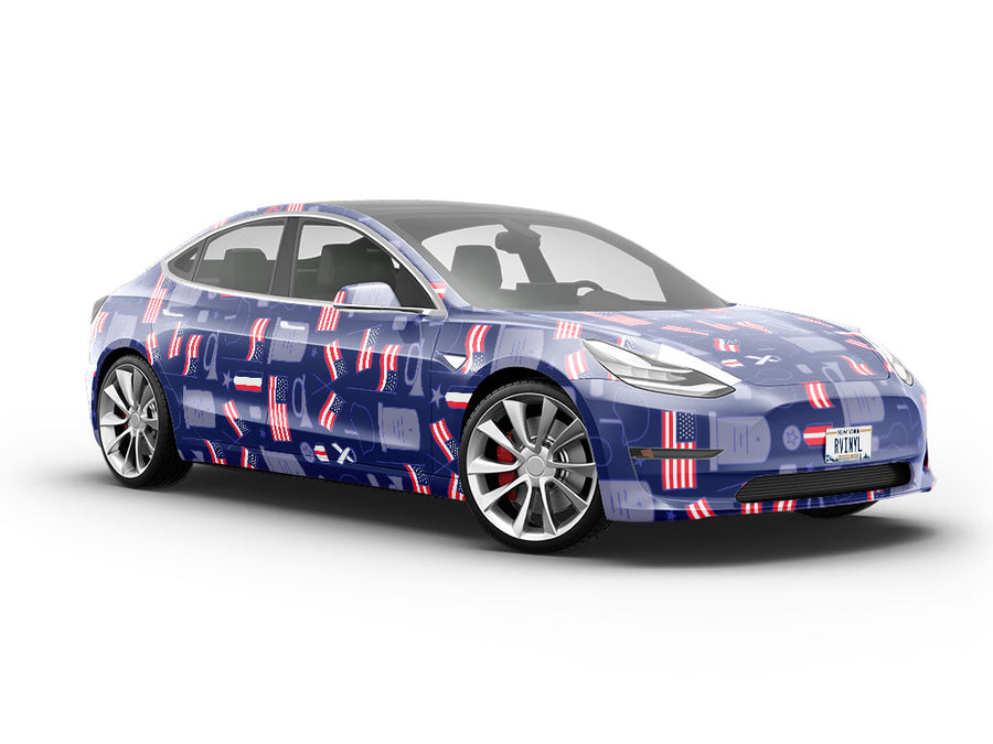 Never Forgotten Americana Vehicle Vinyl Wrap
