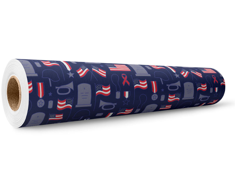 Never Forgotten Americana Wrap Film Wholesale Roll~Rwraps Series 914 Digitally Printed Vinyl Roll~5