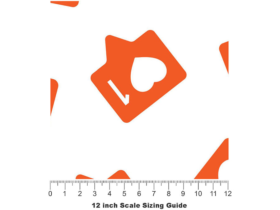 New Like Technology Vinyl Film Pattern Size 12 inch Scale~Rwraps New Like Technology Sizing Chart~3