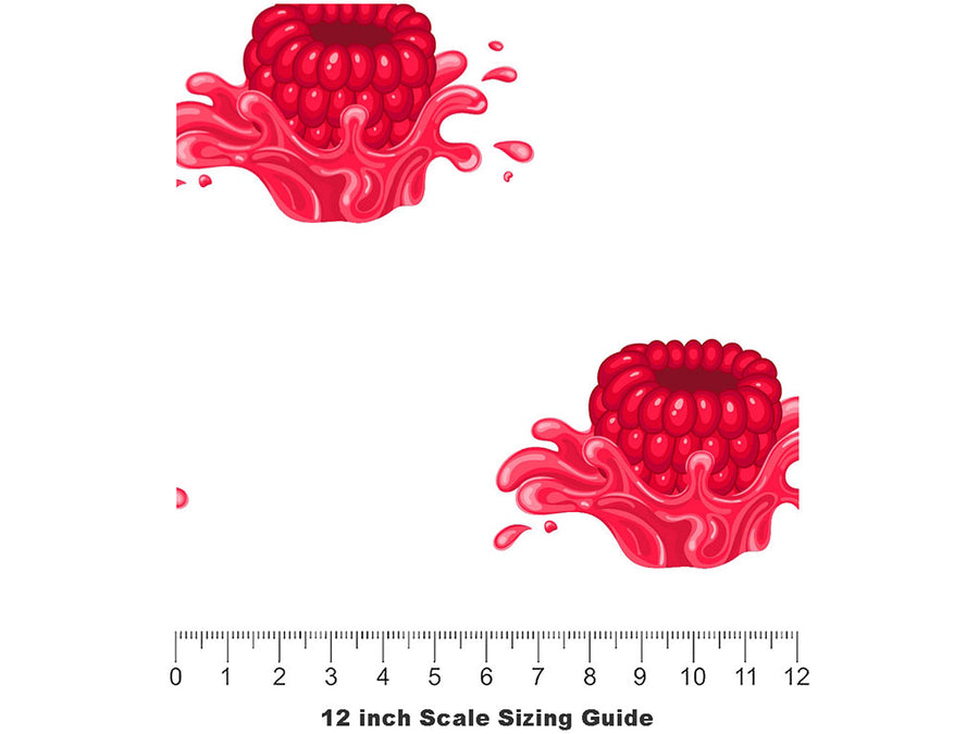 Newberg Nectar Fruit Vinyl Film Pattern Size 12 inch Scale~Rwraps Newberg Nectar Fruit Sizing Chart~2