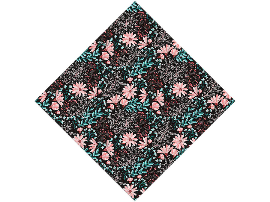 Night Blossoms Floral Vinyl Wrap Pattern