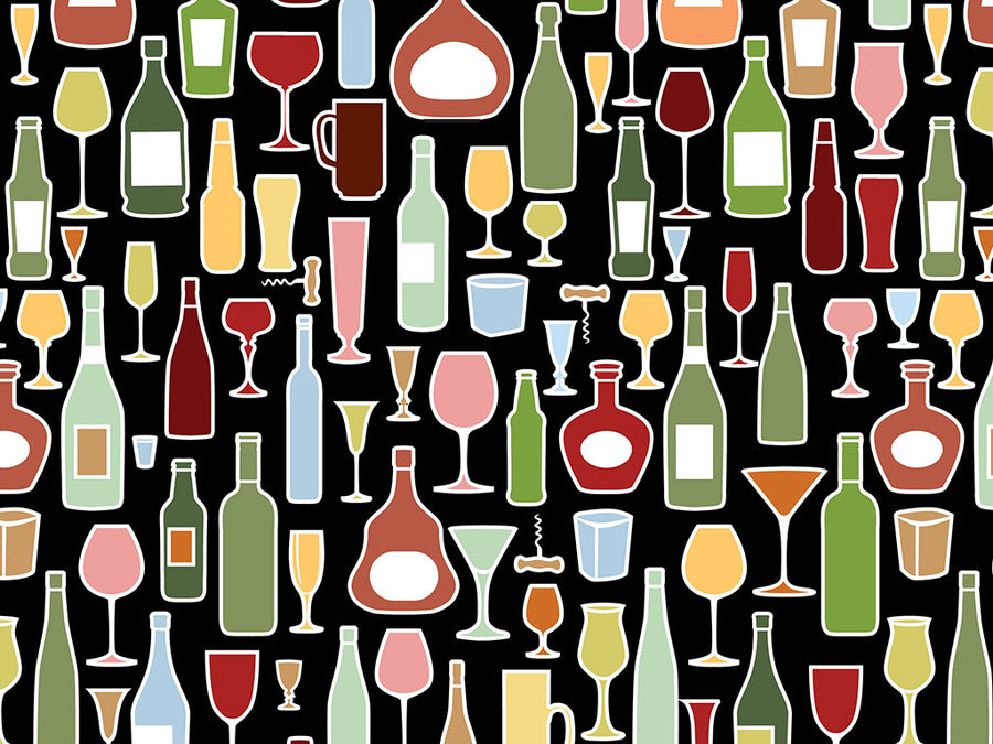NIght Cap Alcohol Vinyl Wrap Pattern~Rwraps Series 914 Digitally Printed Vinyl Wrap~0