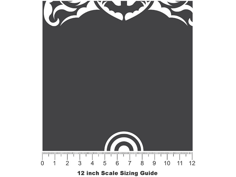 Nighttime Bothers Animal Vinyl Film Pattern Size 12 inch Scale~Rwraps Nighttime Bothers Animal Sizing Chart~2