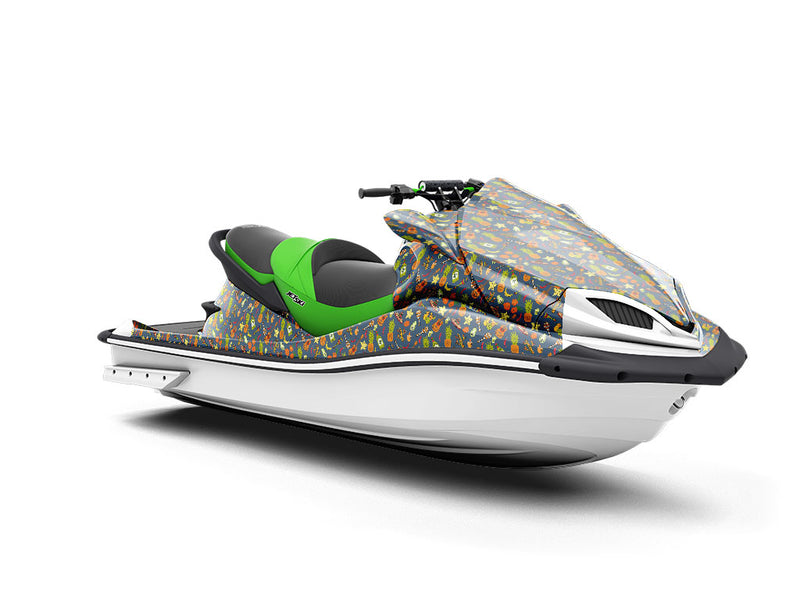 Nighttime Celebrations Day of the Dead Jet Ski Vinyl Customized Wrap