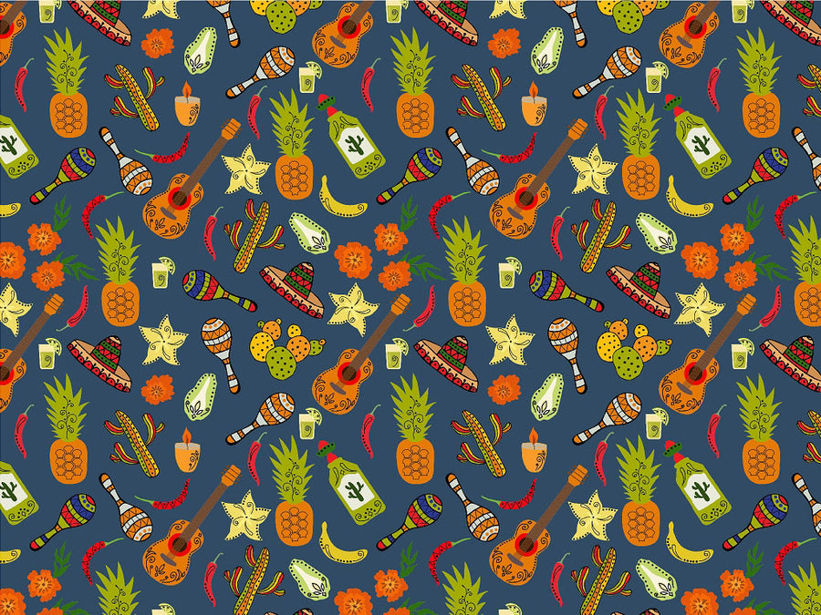 Nighttime Celebrations Day of the Dead Vinyl Wrap Pattern~Rwraps Series 914 Digitally Printed Vinyl Wrap~0