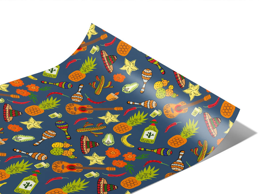 Nighttime Celebrations Day of the Dead Vinyl Wraps~Rwraps Series 914 Digitally Printed Vinyl Wrap~0