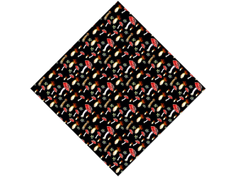 Nighttime Fungus Mushroom Vinyl Wrap Pattern