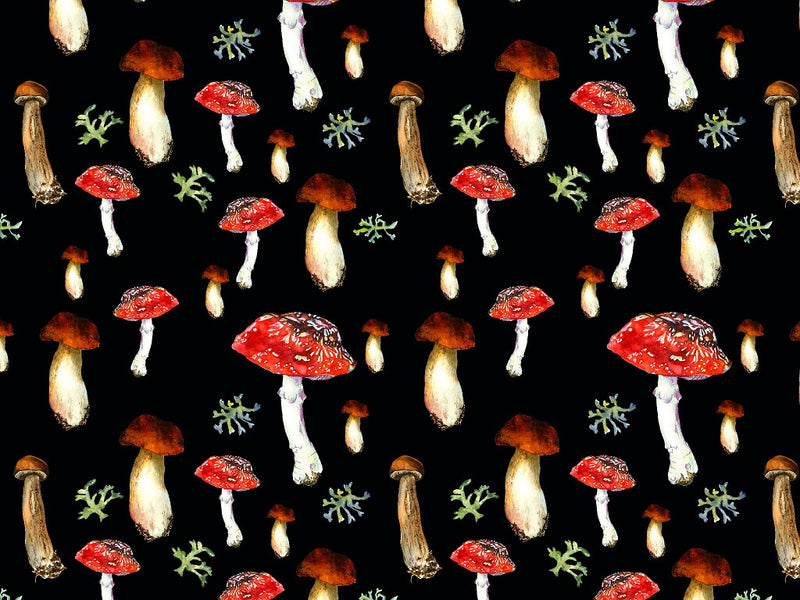Nighttime Fungus Mushroom Vinyl Wrap Pattern~Rwraps Series 914 Digitally Printed Vinyl Wrap~0
