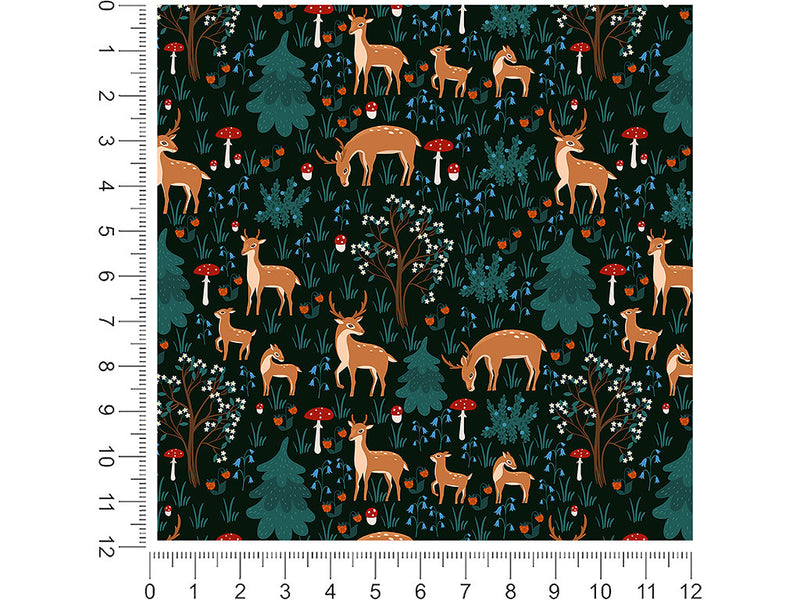 nighttime grazing animal 1ft x 1ft Craft Sheets