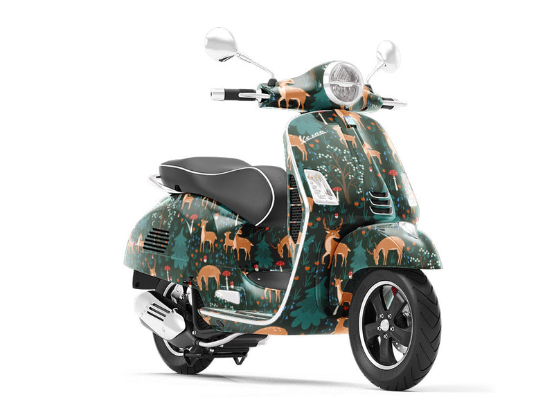 Nighttime Grazing Animal Vespa Scooter Wrap Film