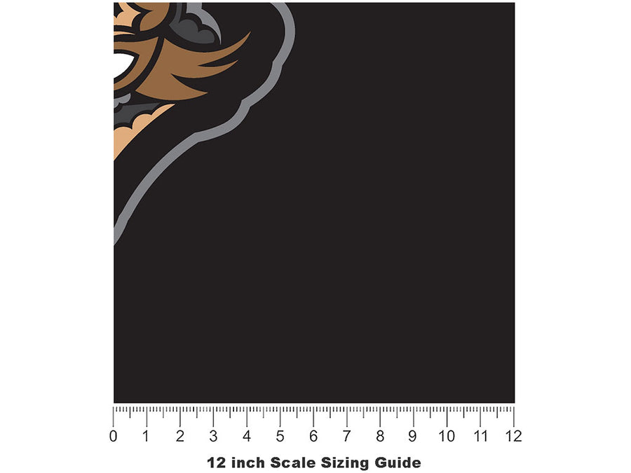 Ninetail Nightmare Animal Vinyl Film Pattern Size 12 inch Scale~Rwraps Ninetail Nightmare Animal Sizing Chart~2