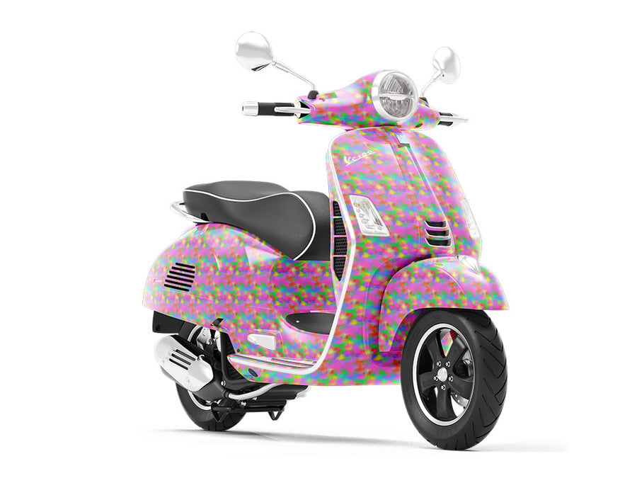 Nineties Flashback Tie Dye Vespa Scooter Wrap Film