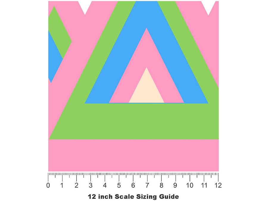 Nineties Forties Art Deco Vinyl Film Pattern Size 12 inch Scale~Rwraps Nineties Forties Art Deco Sizing Chart~2