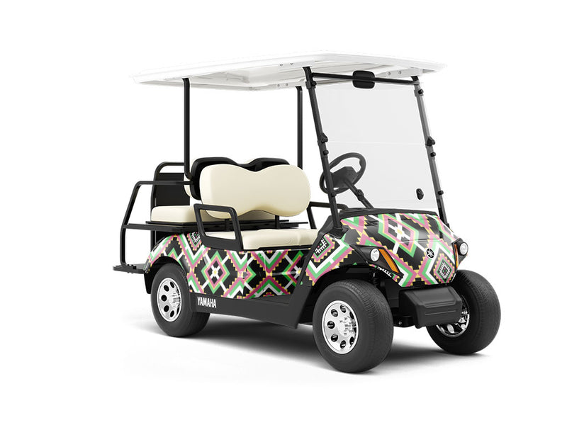 Nineties Housewarming Art Deco Wrapped Golf Cart