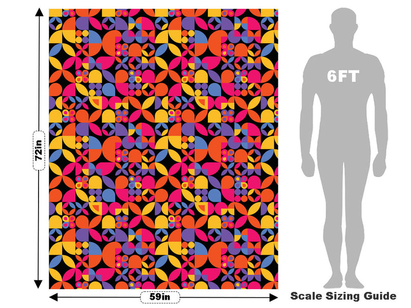 Nineties Revival Mosaic Vehicle Wrap Scale~Rwraps Series 914 Nineties Revival Mosaic Measurements~1