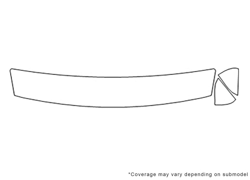 200sx 3M Clear Bra Hood Precut PPF Diagram
