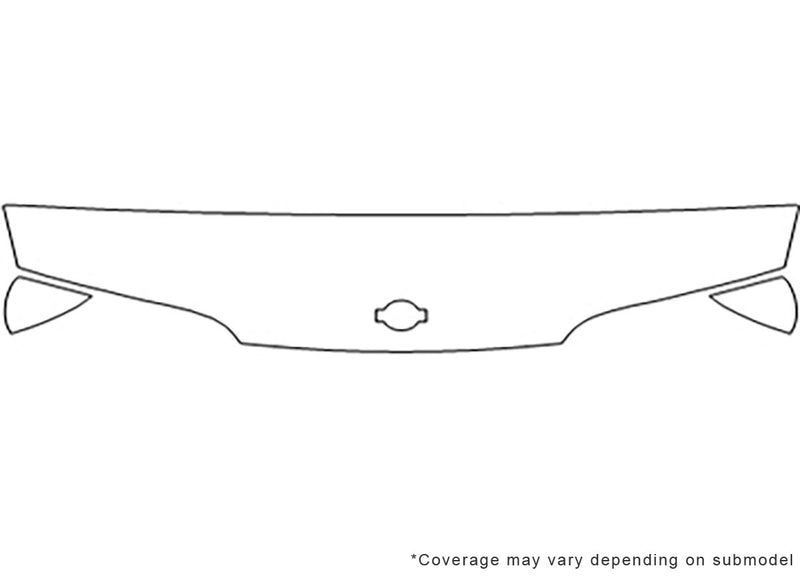 240sx 3M Clear Bra Hood Precut PPF Diagram