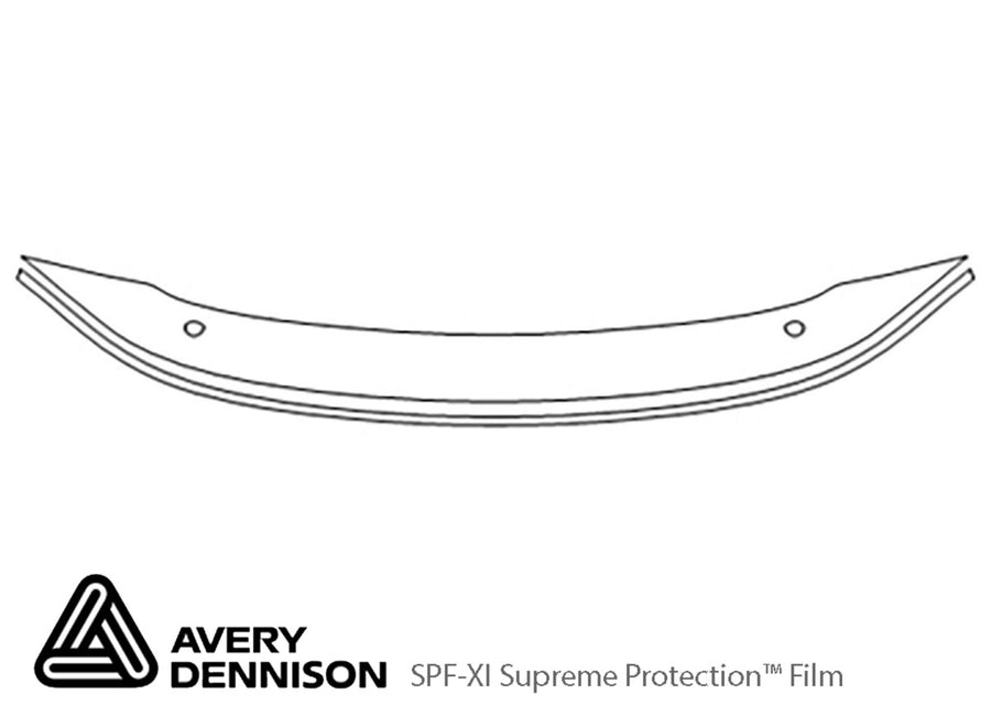 300zx Avery Dennison Clear Bra Bumper Precut PPF Diagram