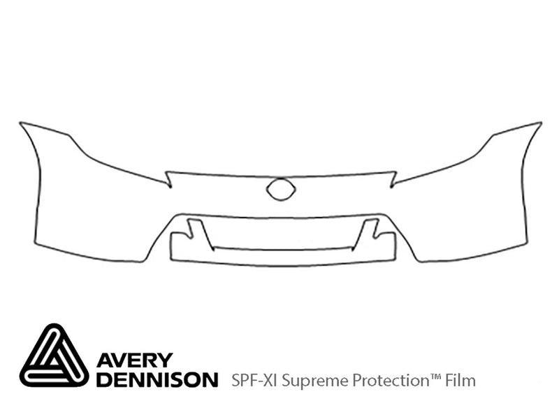 370z Avery Dennison Clear Bra Bumper Precut PPF Diagram