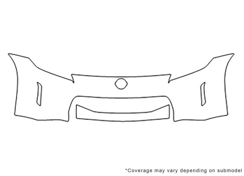 370z 3M Clear Bra Bumper Precut PPF Diagram