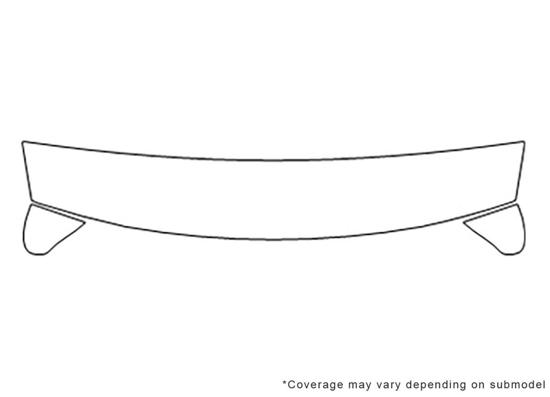 altima 3M Clear Bra Hood Precut PPF Diagram