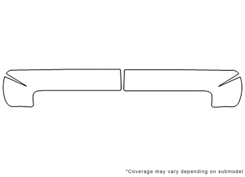 altima Avery Dennison Clear Bra Bumper Precut PPF Diagram
