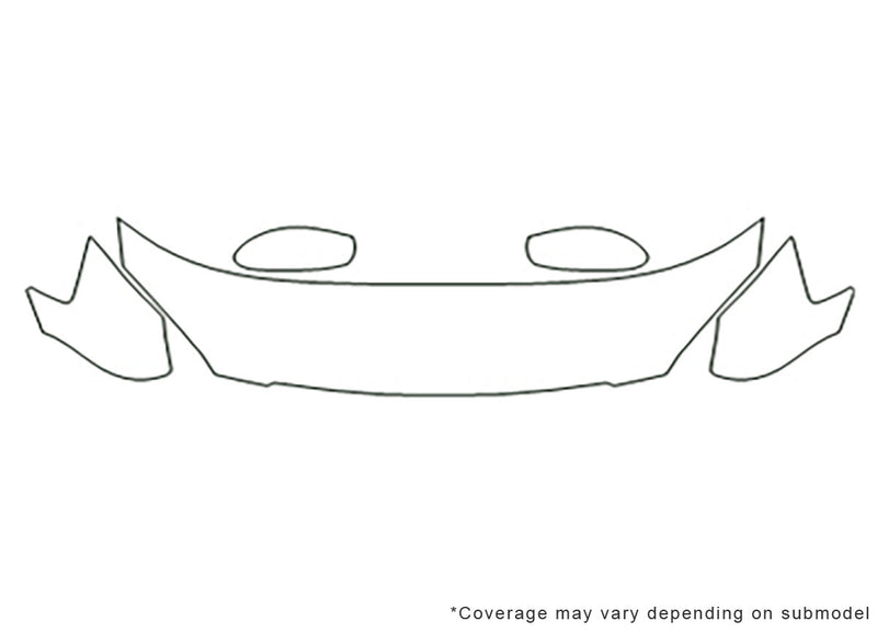 altima 3M Clear Bra Hood Precut PPF Diagram