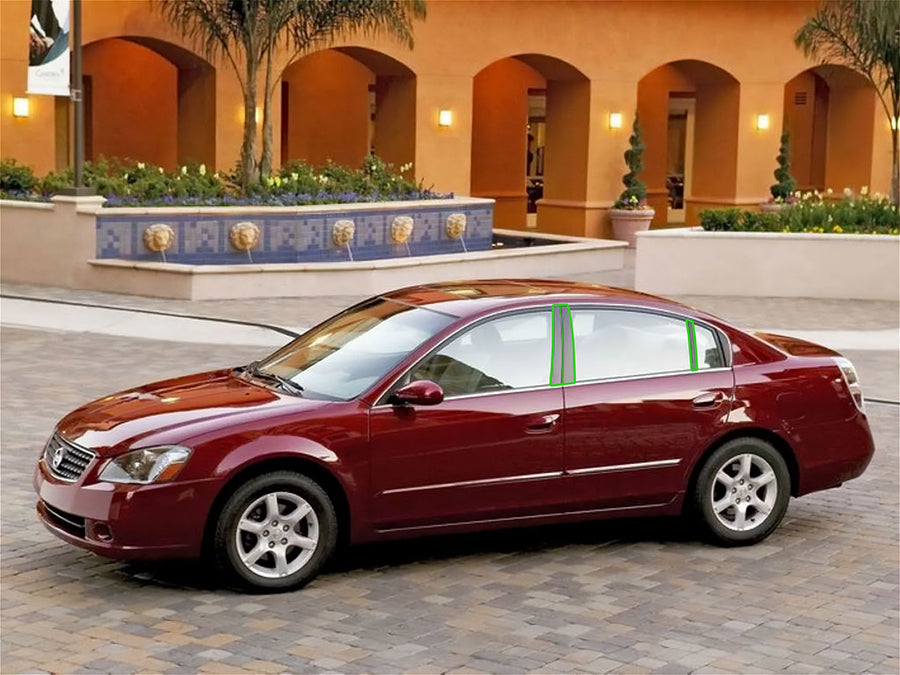 nissan altima 2002-2006 Pillar Post Trim Installation Location