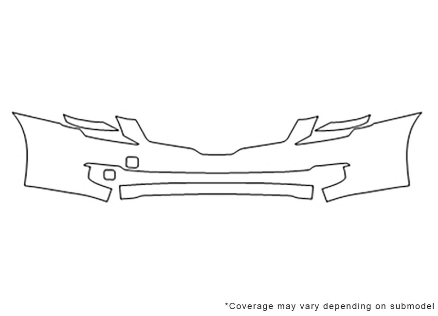 altima Avery Dennison Clear Bra Bumper Precut PPF Diagram