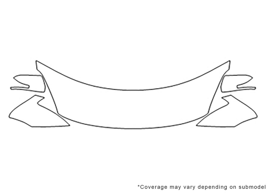 altima Avery Dennison Clear Bra Hood Precut PPF Diagram
