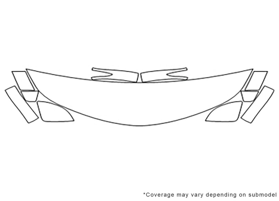 altima Avery Dennison Clear Bra Hood Precut PPF Diagram