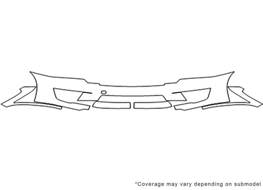 altima Avery Dennison Clear Bra Bumper Precut PPF Diagram
