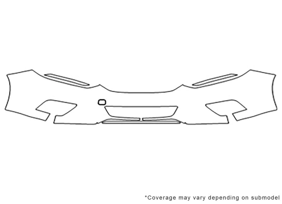altima Avery Dennison Clear Bra Bumper Precut PPF Diagram