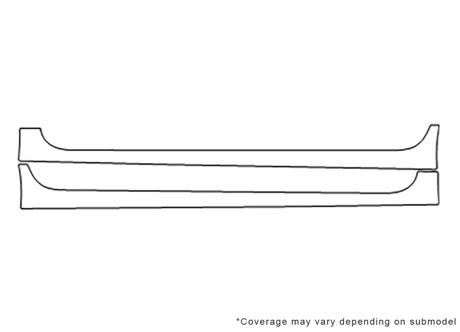 altima 3M Clear Bra Door Cup Precut PPF Diagram