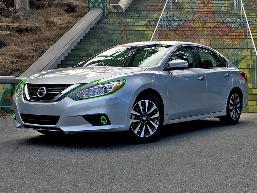 nissan altima 2016-2018 (sedan) Headlight Protection Installation Location