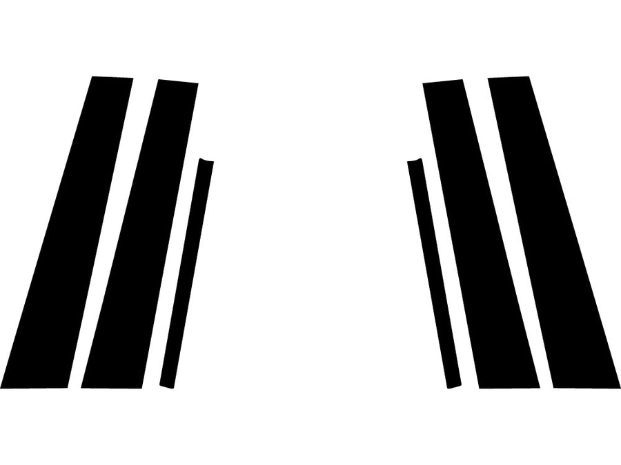 nissan altima 2019-2024 Carbon Fiber Pillar Trim Diagram