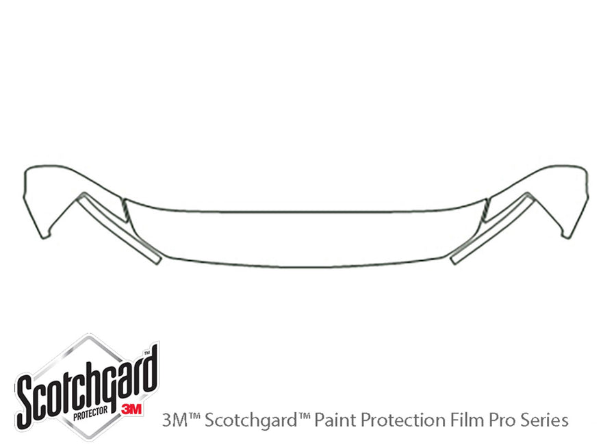 armada 3M Clear Bra Hood Precut PPF Diagram