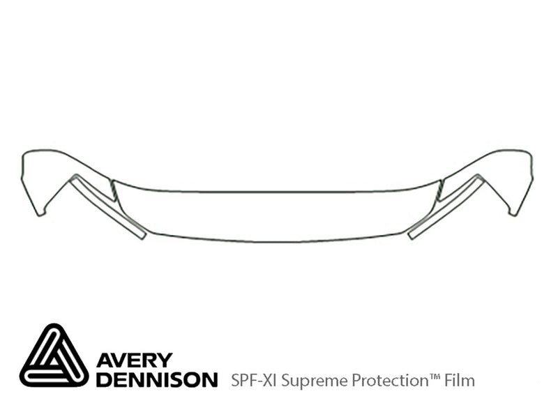 armada Avery Dennison Clear Bra Hood Precut PPF Diagram