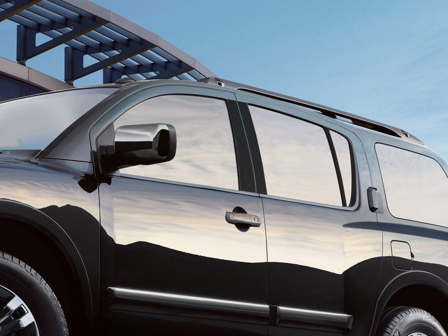 nissan armada 2005-2015 Carbon Fiber Pillar Cover Diagram