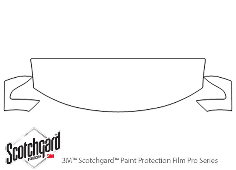 armada 3M Clear Bra Hood Precut PPF Diagram