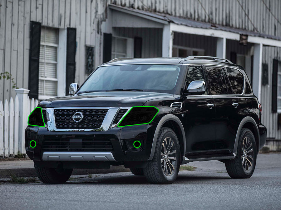 nissan armada 2017-2020 Headlight Tint Location