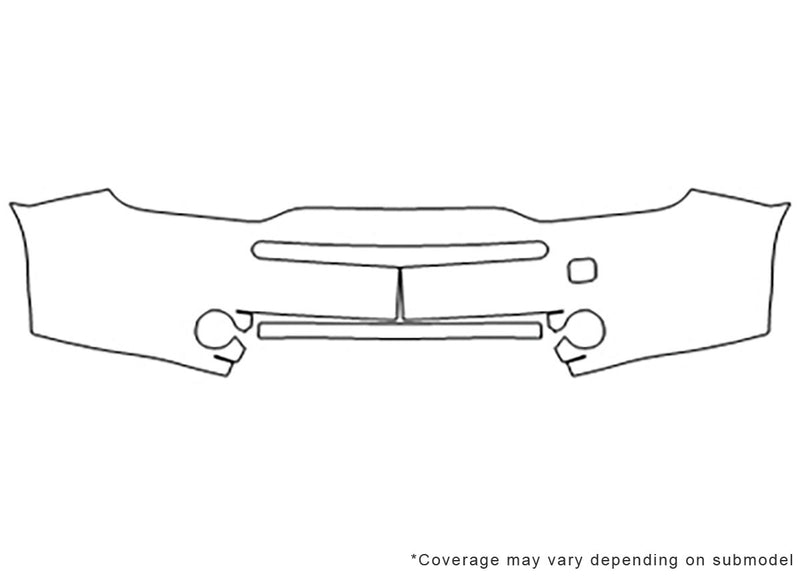 cube Avery Dennison Clear Bra Bumper Precut PPF Diagram