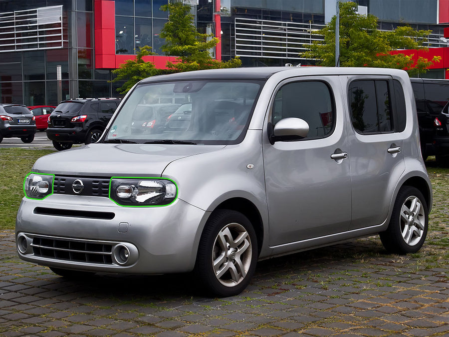 nissan cube 2009-2014 Headlight Protection Installation Location