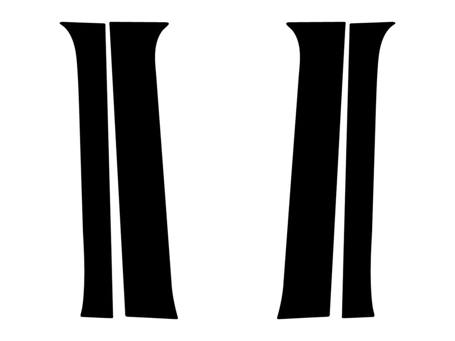 nissan frontier 2005-2023 (crew cab) Camo Pillar Trim Diagram