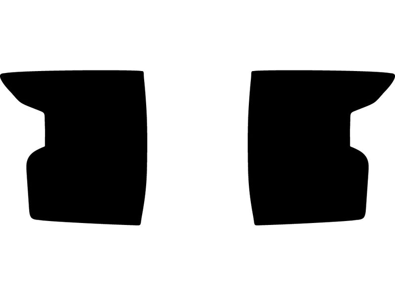 frontier Precut Tail Light Tint Diagram