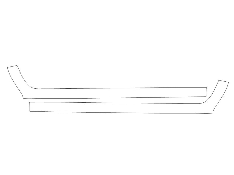 frontier 3M Clear Bra Door Cup Precut PPF Diagram