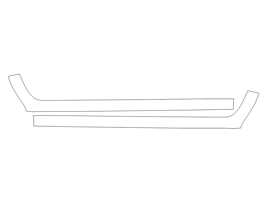 frontier Avery Dennison Clear Bra Door Cup Precut PPF Diagram