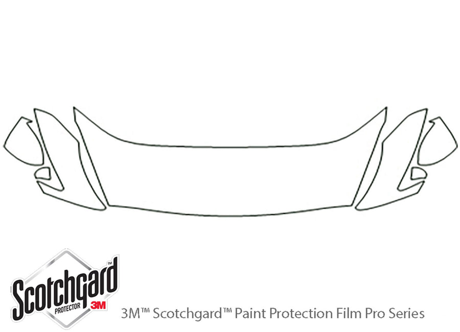gt-r 3M Clear Bra Hood Precut PPF Diagram