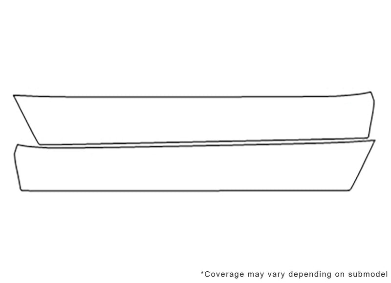 gt-r 3M Clear Bra Door Cup Precut PPF Diagram